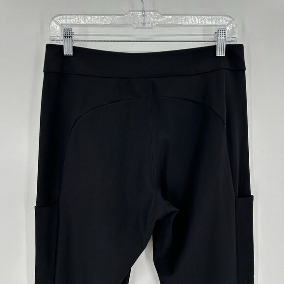 ATHLETA *Flawed* Black Stellar Trouser Stretch Ankle Zip Pants Size 6 - Picture 6 of 10